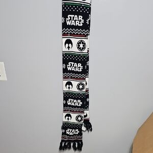 Star Wars Black and White Patterned Scarf